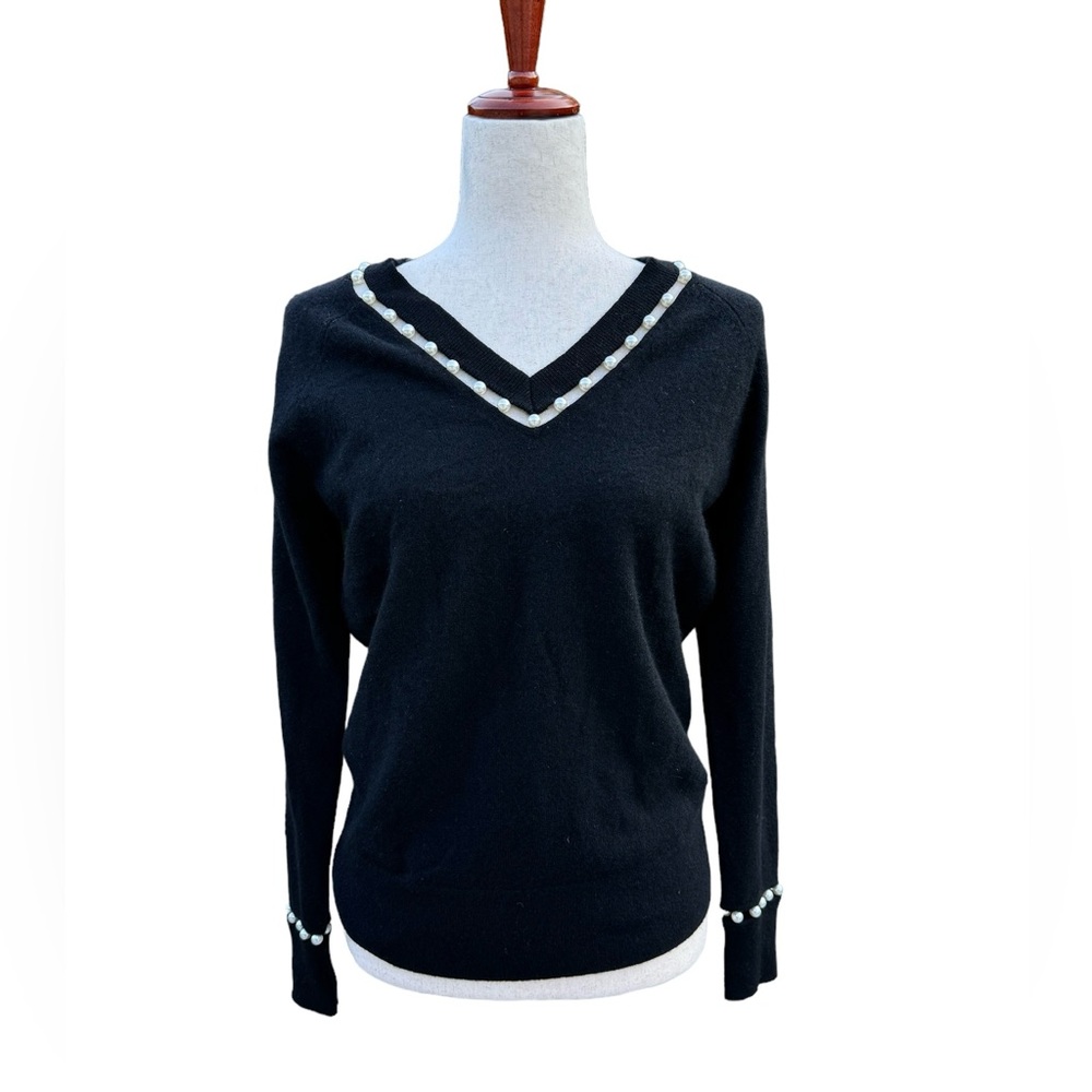 New With Tag - Bloomingdales‎ cashmere pearl sweater Size Small
